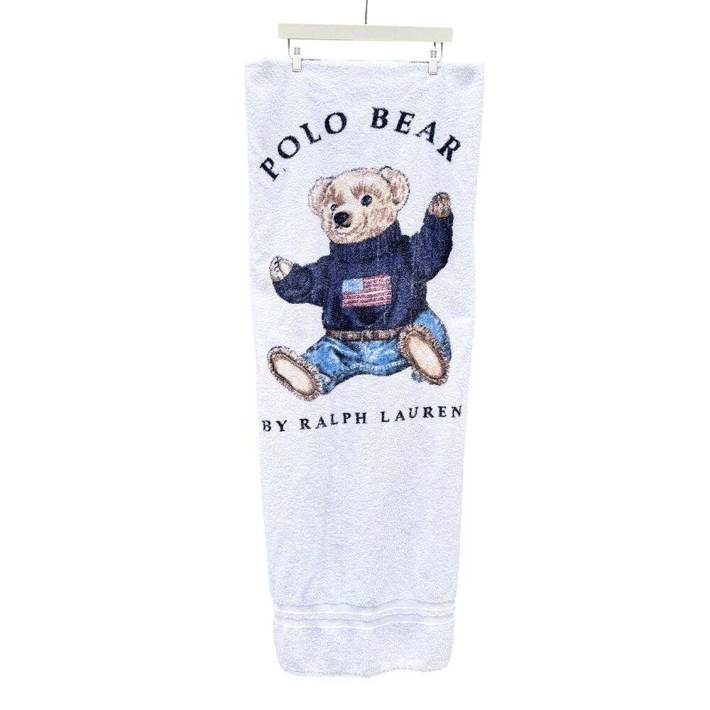 Vintage RALPH LAUREN Polo Bear Beach Towel